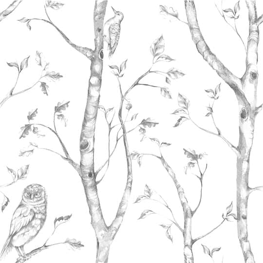 NuWallpaper Gray Woods Peel & Stick Wallpaper